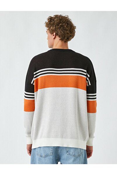 Koton Oversize svetr s vysokoškolským vzorem