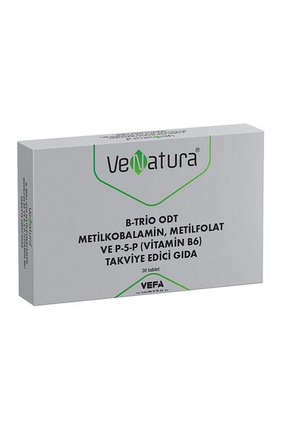 VeNatura B-Trio Odt - Methylcobalamin, Methylfolate and P-5-P Food Supplement 30 Tablets