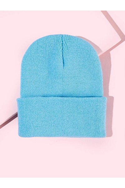 Goldmine Unisex Basic Beanie Baby Blue