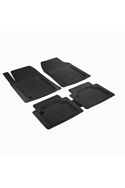PROMATS Volkswagen Polo 2019 Uyumlu Termokauçuk 3d Havuzlu Paspas Siyah