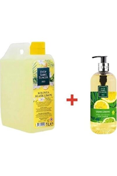 Eyüp Sabri Tuncer Klasik Limon Kolonyası Yedek Şişe 1 Lt Ve Çeşme Limonu Sıvı...