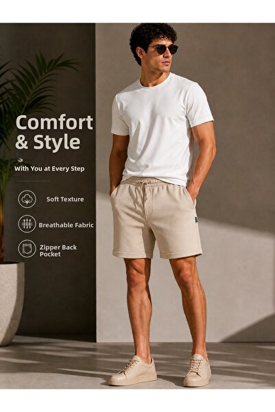 Crazy shee pantaloni scurți tip jogger cu tiv pliat