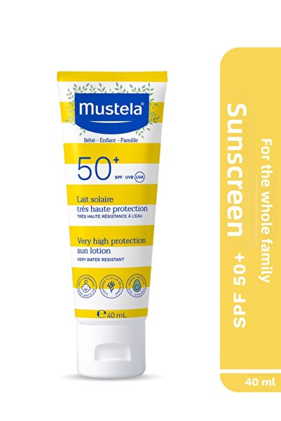 Mustela BEBÉ-NIÑO SOL SPF50+ γαλάκτωμα σώματος με πολύ υψηλή αντηλιακή προστα...