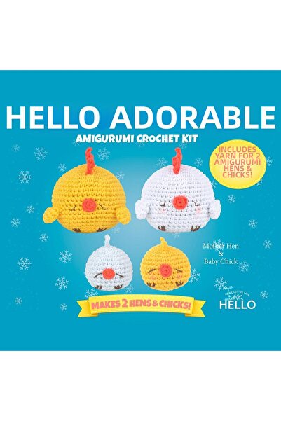 Hello Craft Kit Amigurumi, Set Mini Tricotat PUI ȘI PUIȚI