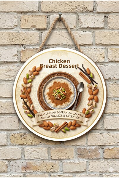 Mayeka Chicken Breast Themed Wooden Wall Door Decorative Ornament Painting fo...