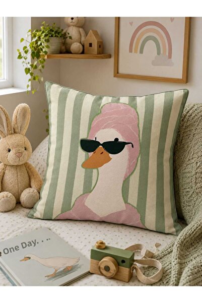 PİKKO HOME Story Friends Digitally Printed Polyester Kirlent Cover (Kr)
