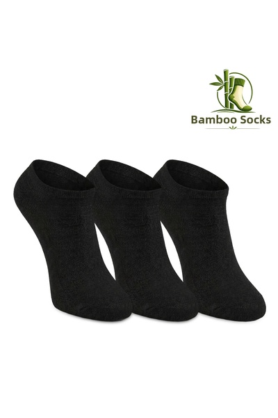 Slazenger Jester 3-Pack Women's Bamboo Black Socks