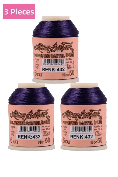 Generic Brand 3 Pieces of Gold Spike Needle and Lace Thread 20 Gr - Royaleks ...
