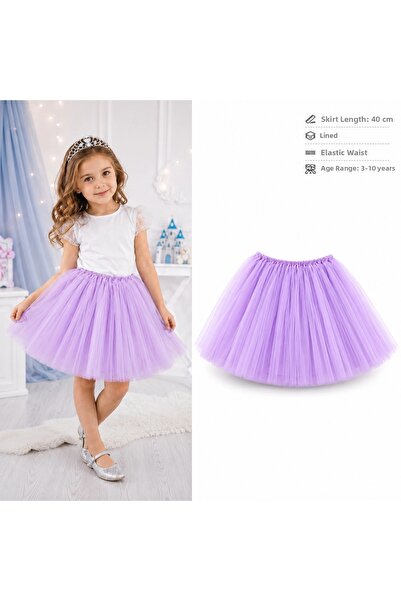 eco port Lila Children's Tutu Skirt – Lined Princess Skirt for Ages 3-10