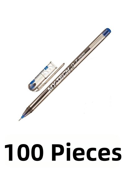 Pensan ماي تيك 100 قطعة قلم حبر جاف 0.7 ملم