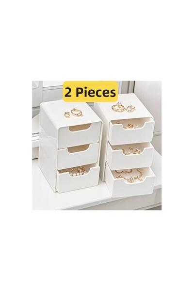 Empressco 2-Piece Mini Organizer Set, Accessory Organizer with Drawers, Multi...