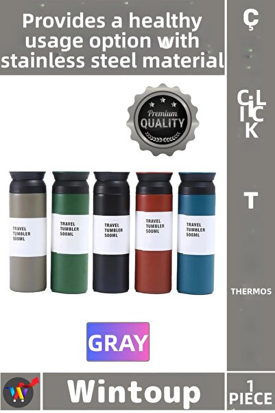 Wintoup # Thermos Stainless Steel Leak-Proof Vacuum Heat Preserving Gift Camp...