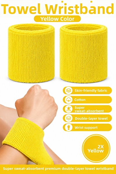 GAZELMANYA 2 Pcs Towel Wristbands Hand Wristbands Football Basketball Tennis ...