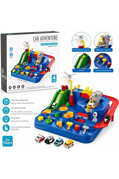 Prlk toys Mechanical Traffic Adventure Play Set – Car Adventure Maze Toy with...