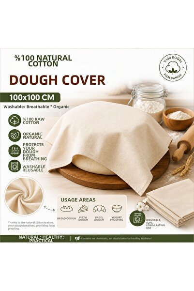 Magiclady 100X100 cm Raw Cotton Multi-Purpose Dough Proofing and Fermenting C...