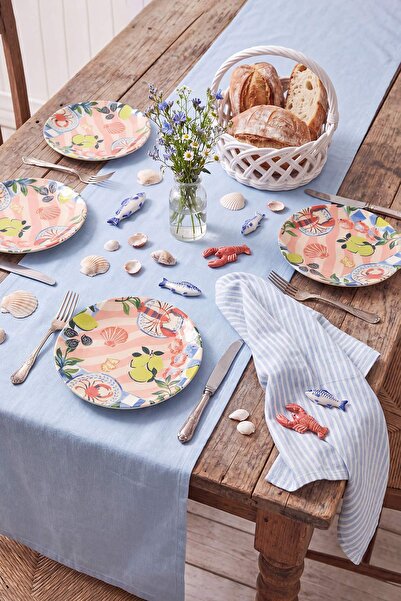 TRENDYOLMİLLA HOME طقم أطباق بورسلين أمالفي مكون من 4 قطع مقاس 21 سم TPHSS26T...