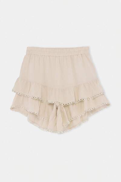 Trendyol Collection White Skirt Twoss26Et00275