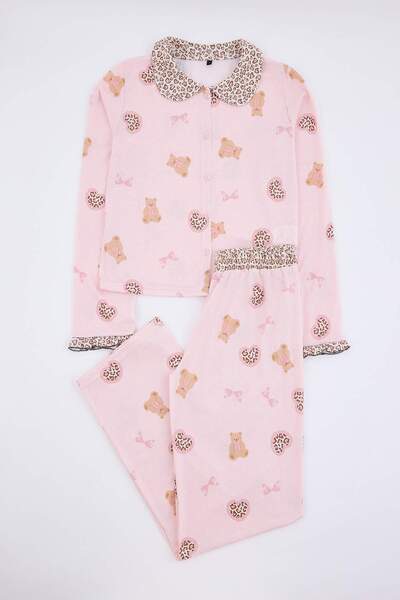Trendyol Collection Pink-Multicolor Printed Ruffle Cutout Fiber Single Jersey...