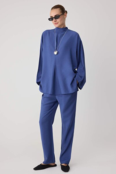 Trendyol Modest Set de îmbrăcăminte pentru musulmane, albastru bleumarin, cu ...