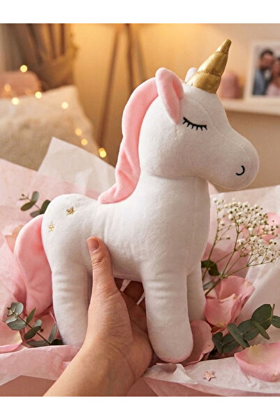 BaNaDa Oyuncak Uyku Arkadaşı Peluş Unicorn Figürlü Yastık 33 cm.