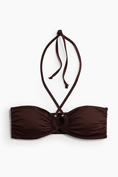 H&M Halter Yaka Dolgulu Bikini Üstü
