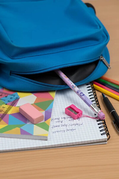 Bubu Bu-Bu Kalemtıraşlı Uzun Kurşun Kalem – Pratik ve Desenli Yazı Seti (19 Cm)