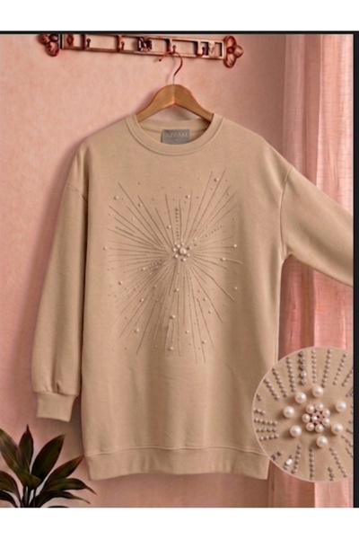 Azram Fashion KADIN İNCİ DETAYLI TUNİK