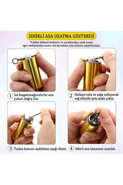 SUNUP Ayarlanabilir 110 Cm Sihirli Metal Çubuk