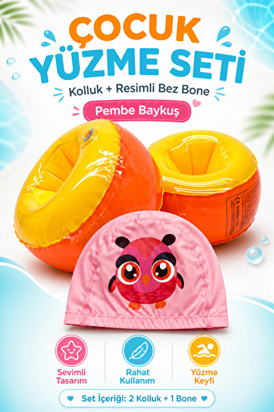 viyol marketim Çocuk Havuz Deniz Yüzme Seti – Başlangıç Seviye Kolluk + Premi...