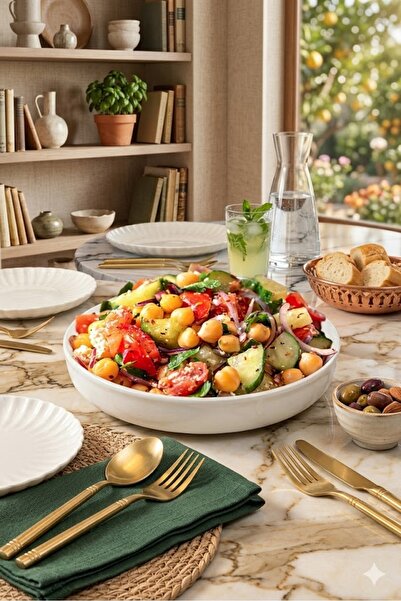 La Micellar Rocher Porselen Derin Salata Kasesi & Büyük Boy Sunum Servis Kase...
