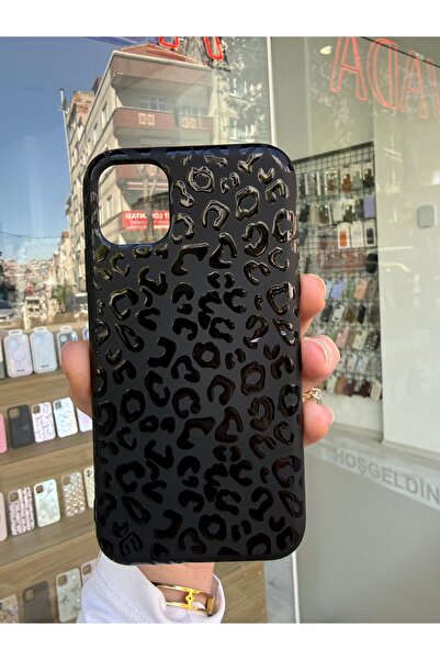 OVADA İphone 11 Uyumlu Trend Leopar Desenli Silikon Telefon Kılıfı