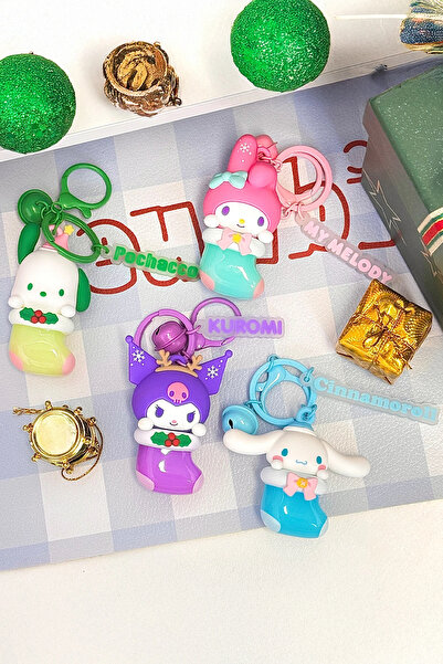 Miniso Sanrio Lisanslı Kış Serisi Işıklı Anahtarlık – Cinnamoroll Temalı Figü...