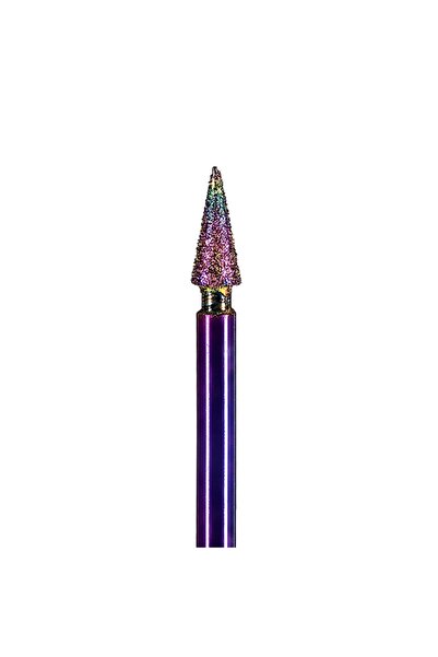 LUXORISE Pilă pentru cuticule cu con diamant curcubeu, fină #257