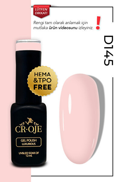 CROJE KALICI OJE Kalıcı Oje D145 - Pembe (12 ML.)