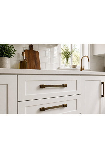 Haskan Yağız Kulp 160mm/192mm Bronz. Dolap, Çekmece ve Mobilya için