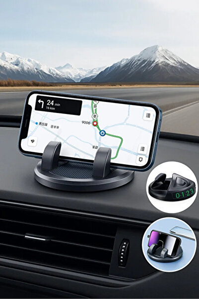 RED KİTCHEN Paneli Telefon Tutucu 360° Dönebilir,Otomatik Uyumlu, Araç İçin P...