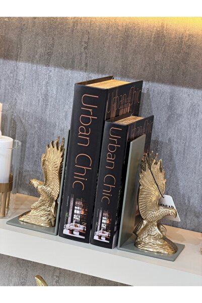 YASAR CONCEPT Eaglix Kartal Pirinç Kitap Tutucu