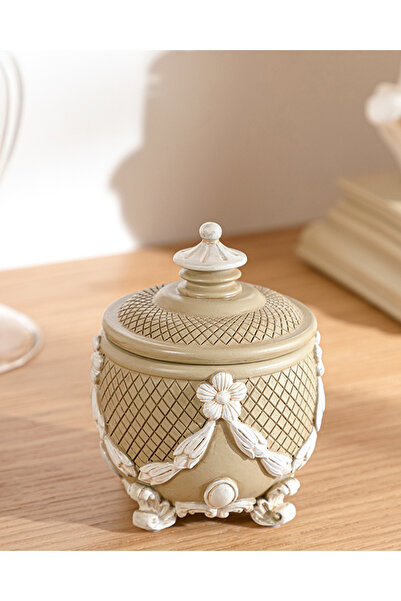 English Home Royal Dekoratif Kutu 7.2x9 cm Krem