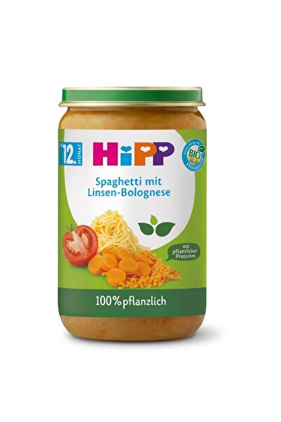 Hipp *HiPP SPAGHETE BOLOGNESE CU LINTE 250G (HPSPAGBOLLINTE)