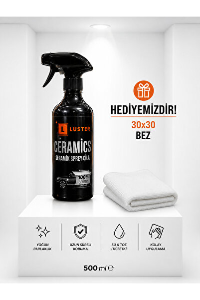 Luster Hızlı Cila Seramik Katkılı Parlak Su itici Boya Koruma Caramıcs 500ml