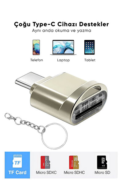 Rabelix Online Marketing TF Kart Okuyucu,USB-C'den TF Kart Okuyucu,PC Noteboo...