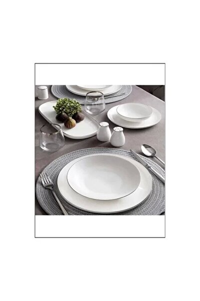Pierre Cardin Pure Platin 62 Parça 12 Kişilik Yemek Takımı
