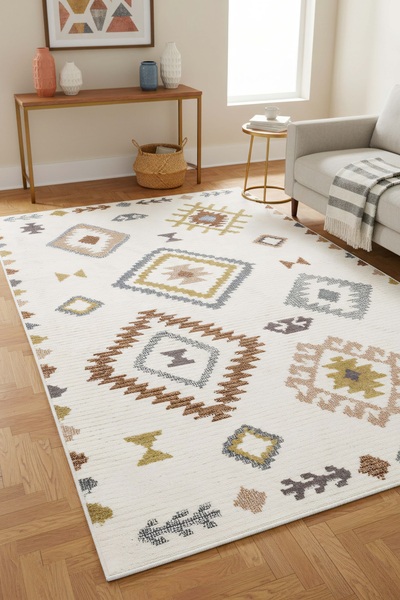 West Home Dijital Baskı Yıkanabilir Kaymaz Taban Mutfak Halısı Salon Halısı Ve Yolluk