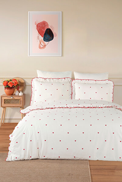 Karden Flower Set cuvertură dublă pentru pilota de pat Amore, 100% bumbac, cu...