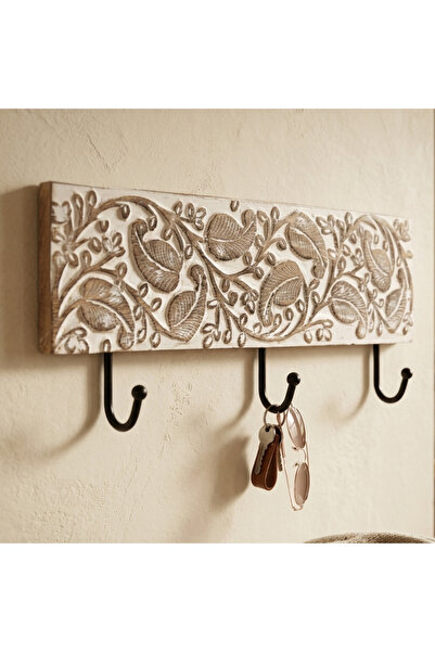 Souq DESIGNS Wooden Wall Hooks for Hanging – Wall Hanger Hook for Clothes, Ke...