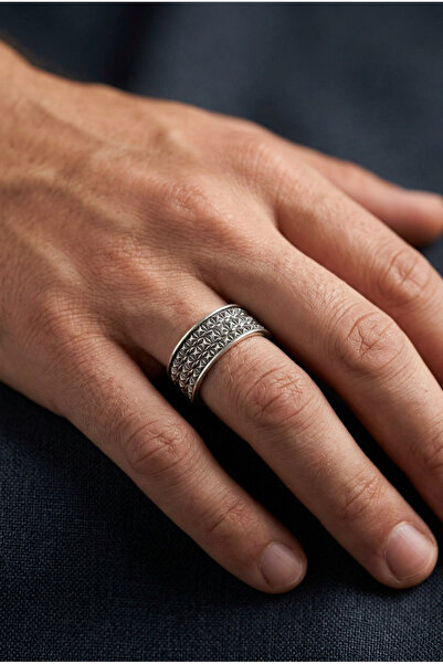 Begondio Special Design Masculine Adjustable Men's Ring