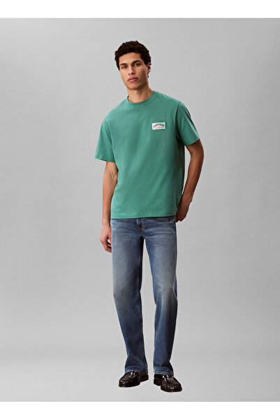 Calvin Klein Jeans Yeşil Erkek T-Shirt LV04RF294GVFL Yeşil T-Shirt