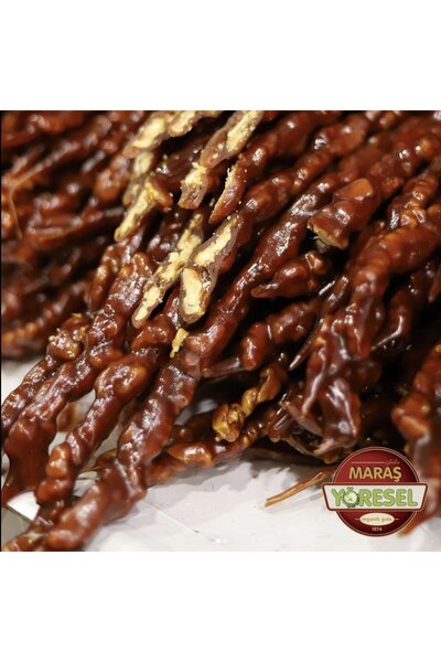 Maraş Yöresel Saf üzüm suyu cevizli siyah sucuk (1 Kg)