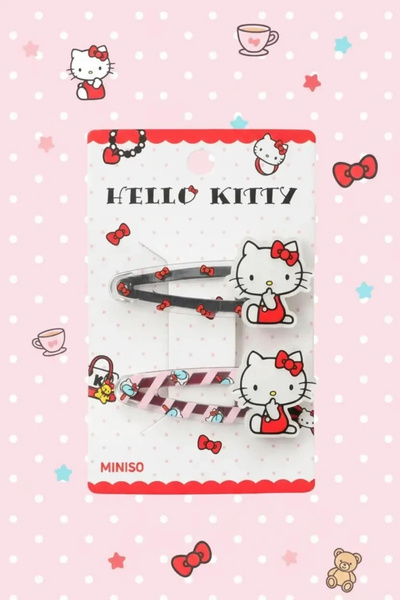 SANRIO Lisanslı Hello Kitty Saç Tokası Seti 2 Adet Şık Ve Konforlu Aksesuar