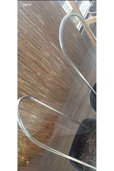 MG HOME 1 Adet METAL Ömürlük Elips 9x48 Bitki Gövde Destek Sabitleme Dikey Bü...